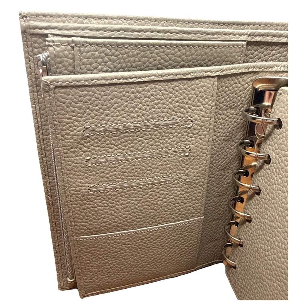 Moterm Pocket Versa Binder A6 Planner & Wallet Combo Pebble Taupe, 19mm Rings